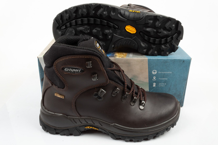 Pantofi trekking Grisport Marrone pentru bărbați, impermeabili, din piele, cu talpă înaltă