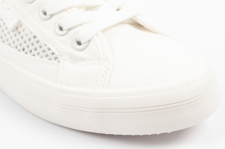 Teniși de damă Lee Cooper, model ajurat, albi, confortabili, pantofi de vară