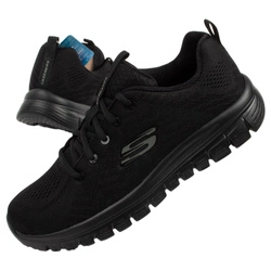 Pantofi sport Skechers Get Connected [12615/BBK], negri.