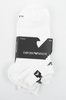 Șosete până la gleznă din bumbac Emporio Armani Calza, albe, confortabile, set de 3