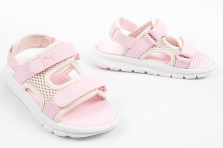Sandale Puma Evolve pentru copii, roz, confortabile, cu velcro