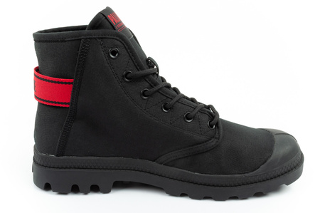 Teniși sport Palladium Pampa Hi Dare II High-Top pentru bărbați, negru și roșu