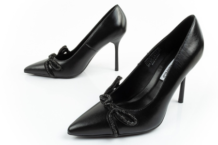 Pantofi de damă Karl Lagerfeld Sarabande cu toc înalt din piele naturală neagră [KL30919M 1M0]