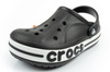 Sandale Crocs Bayaband pentru copii, negre, confortabile, ușoare