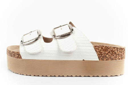 Pantofi sport Lee Cooper pentru femei, papuci cu platformă, albi, ușori [LCW-25-35-3496L]