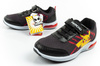 Pantofi sport pentru copii Leomil, adidași ușori Pokemon cu velcro, LED, negri