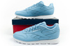 Pantofi sport Reebok Classic pentru femei, albaștri, piele la modă