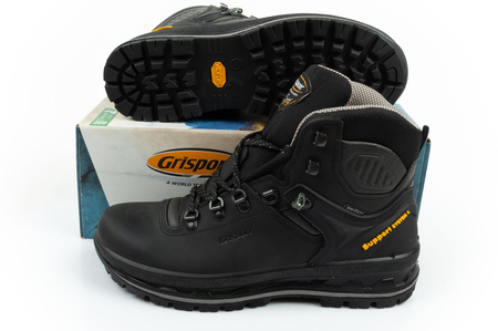 Pantofi de trekking din piele Grisport Nero Dakar SPO-TEX pentru bărbați, negri