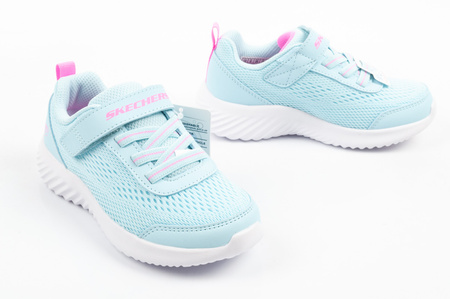 Pantofi sport Skechers Bounder albaștri pentru bebeluși cu velcro