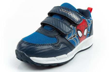 Pantofi sport pentru copii Leomil, pantofi sport Spiderman, ușori, cu velcro, negru, albastru