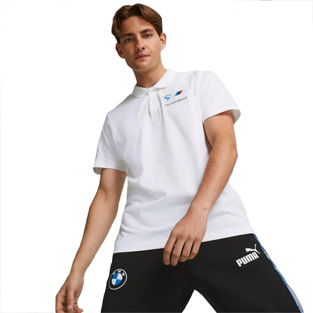 Tricou polo sport Puma BMW MMS [536245 02], alb.