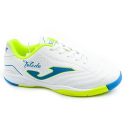 Ghete de fotbal de sală Joma Toledo JR 2602 pentru copii, albe