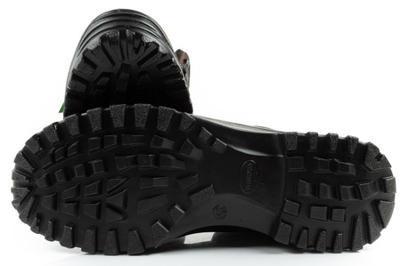 Ghete de drumeție confortabile din piele Grisport pentru bărbați, impermeabile, maro/negru