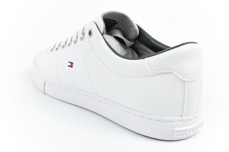 Pantofi sport Tommy Hilfiger Essential pentru bărbați, adidași confortabili din piele, albi