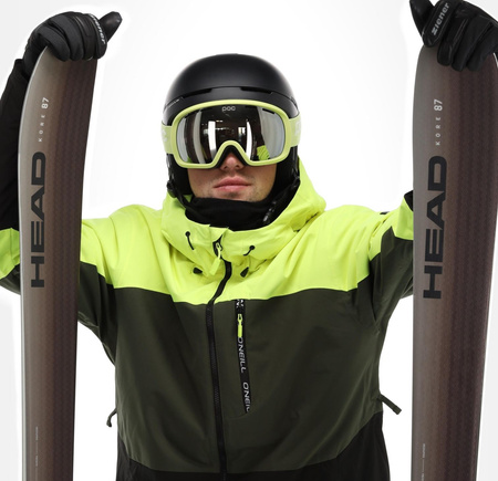 Jachetă sport de iarnă pentru bărbați O'Neill Carbonite Snowboard Ski 10K Verde Negru