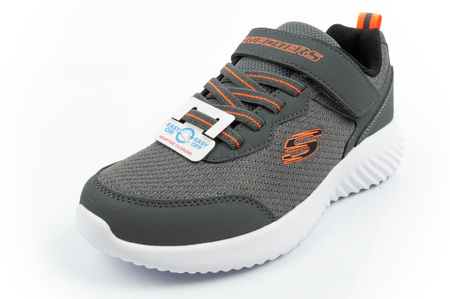 Pantofi sport Skechers Bounder pentru copii cu velcro, ușori, gri la modă
