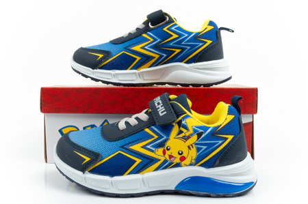 Pantofi sport pentru copii Leomil Pokemon, cu velcro luminos și LED [PO002339]  albastru