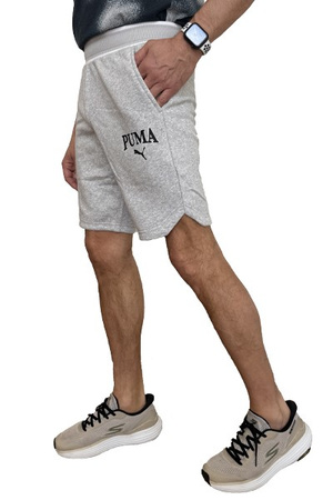 Pantaloni scurți bărbați Pantaloni scurți din bumbac Puma Squad [678975 04], gri.