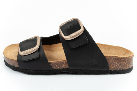 Sandale damă Bio Bio, model turnat, piele naturală, negru