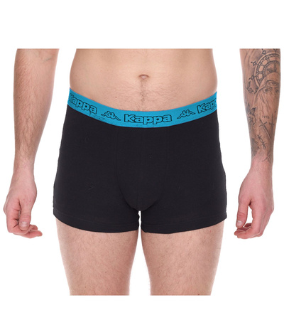 Kappa Herren-Boxershorts [351K1JW ADN] 2er-Pack, schwarz.