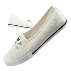 Teniși Lee Cooper pentru femei, balerini albi, fără alunecare