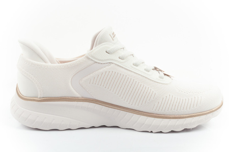 Teniși Skechers Bobs Squad Chaos SLIP-INS pentru femei, în culoarea albă