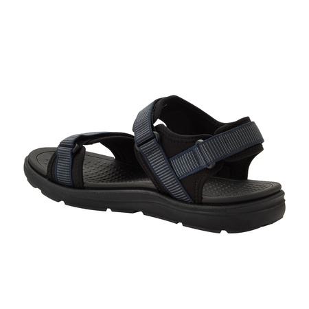 Sandale Lee Cooper pentru bărbați cu velcro pentru plajă de vară, albastru deschis și negru