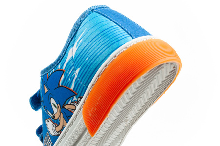 Pantofi sport pentru copii Leomil Sonic, adidași ușori cu velcro, albastru și roșu