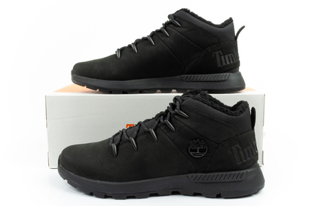 Pantofi de drumeție Timberland Sprint Trekker Mid, izolați, negri