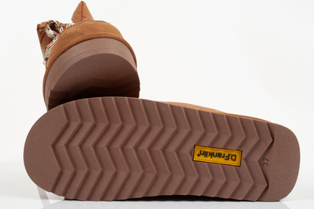 Pantofi de iarna dama D.Franklin [DFSH375003-TAN], maro.