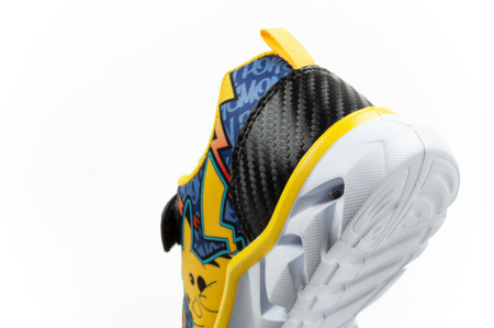 Pantofi sport pentru copii Leomil, adidași ușori Pokemon cu velcro, LED, negru și galben