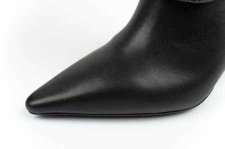 Pantofi sport damă Karl Lagerfeld Debut II din piele, ghete negre, fashion [KL32084 F0X]