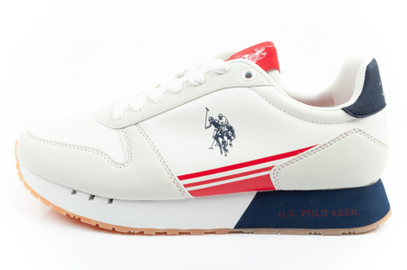 Pantofi sport U.S. Polo Assn, adidași bărbați, la modă, comozi, albi