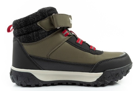 Ghete de zăpadă Lee Cooper pentru copii, căptușite cu velcro, izolate, kaki la modă