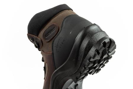 Ghete de drumeție confortabile din piele Grisport pentru bărbați, impermeabile, maro/negru