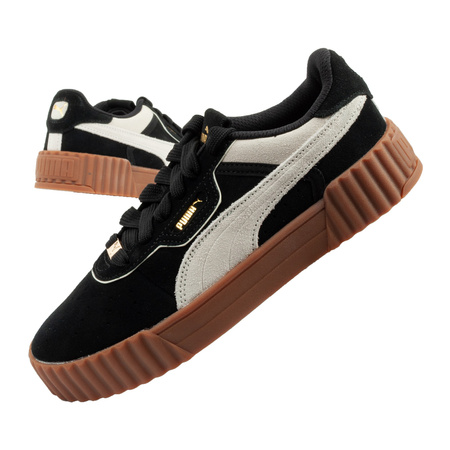 Teniși de damă Puma Carina 3.0, piele, negru, la modă