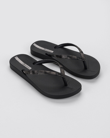 Șlapi de damă Ipanema Mesh IX, negri, confortabili
