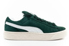 Pantofi sport Puma Suede XL Hairy din piele, verde la modă [397241 02]
