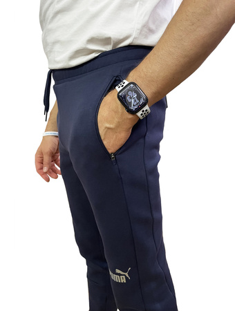 Pantaloni sport barbati Puma Casuals [657386 06], bleumarin.