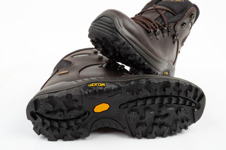 Pantofi trekking Grisport Marrone pentru bărbați, impermeabili, din piele, cu talpă înaltă