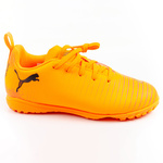 Ghete de fotbal pentru gazon artificial Puma Future 8 Play TT pentru copii, portocalii