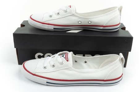 Pantofi sport Converse Chuck Taylor All Star Ballet Lace pentru femei, albi