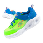 Pantofi sport Skechers S Lights pentru copii, băieți, cu lumină, confortabili, cu LED, albaștri