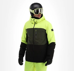 Jachetă sport de iarnă pentru bărbați O'Neill Carbonite Snowboard Ski 10K Verde Negru