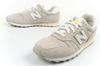 Pantofi sport New Balance 373 pentru femei, piele la modă, bej, alb