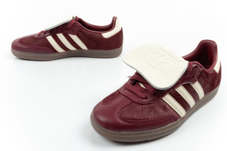Pantofi sport Adidas Samba pentru femei, teniși la modă din piele, vișiniu