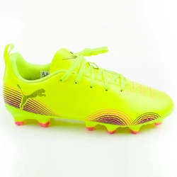 Ghete de fotbal Puma Future 8 Play FG/AG Jr. Neon pentru teren solid