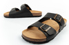 Pantofi sport Bio Bio pentru bărbați, Șlapi modelați, Piele naturală, Negru