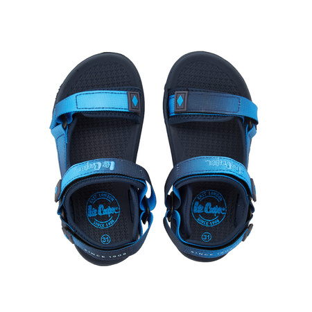 Sandale Lee Cooper pentru băieți cu velcro, pentru plajă de vară, albastre