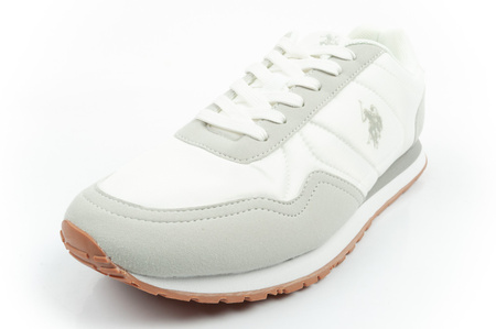 Teniși bărbătești U.S. Polo Assn., la modă, confortabili, albi